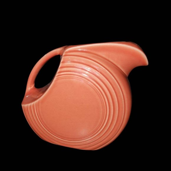 Fiestaware Pitcher Persimmon Large Disk Pitcher by Homer Laughlin USA - Picture 3 of 5